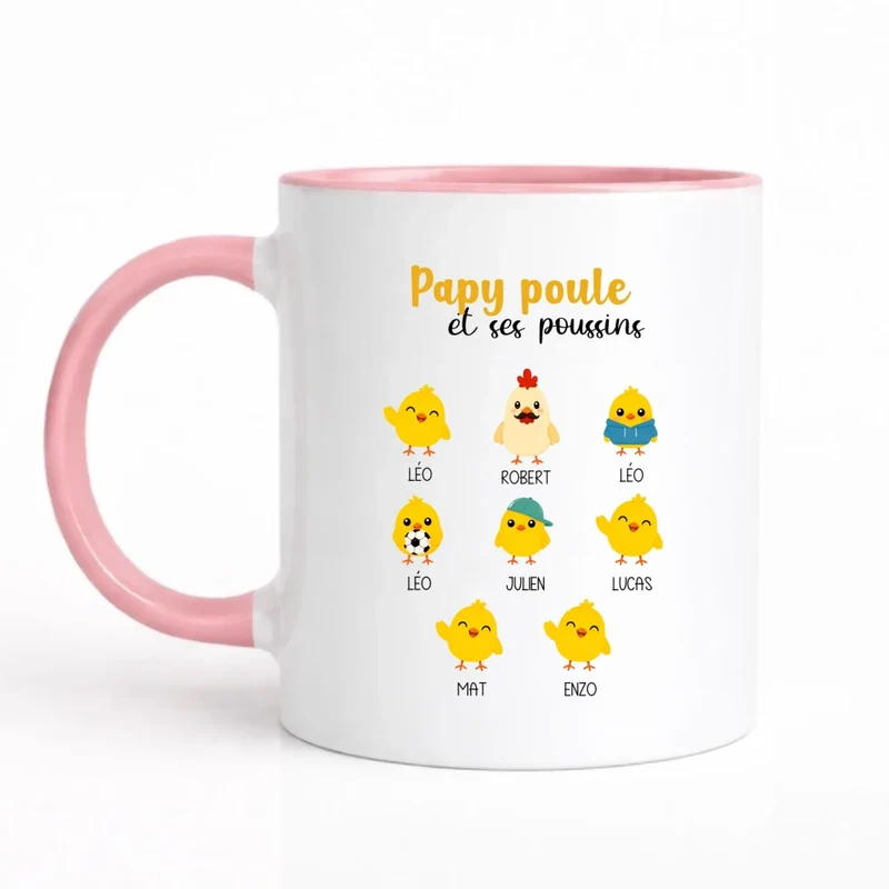 Mug Personnalisé - Papy Poule