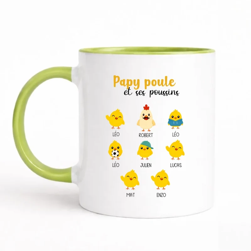 Mug Personnalisé - Papy Poule
