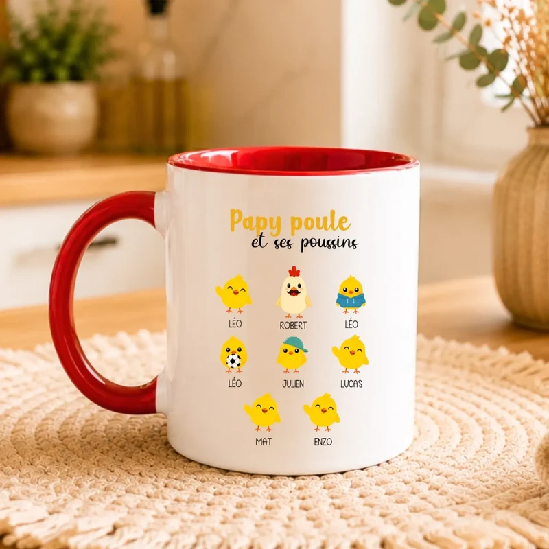 Mug Personnalisé - Papy Poule