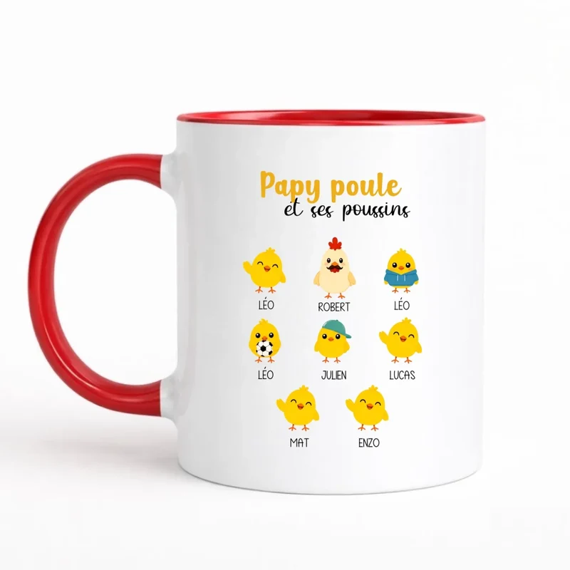 Mug Personnalisé - Papy Poule