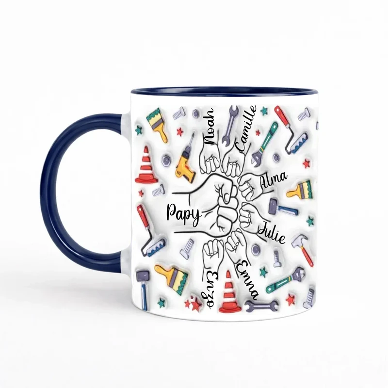 Tasse personnalisée grand père - Effet 3D