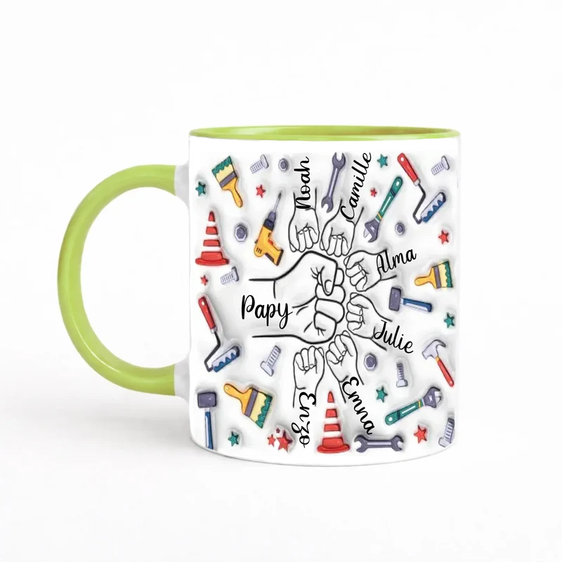 Tasse personnalisée grand père - Effet 3D
