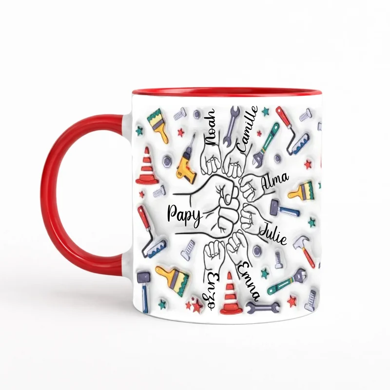 Tasse personnalisée grand père - Effet 3D