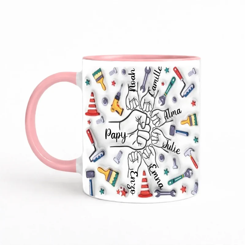 Tasse personnalisée grand père - Effet 3D