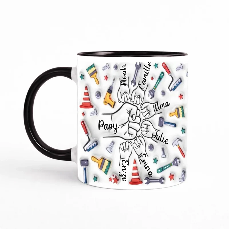 Tasse personnalisée grand père - Effet 3D