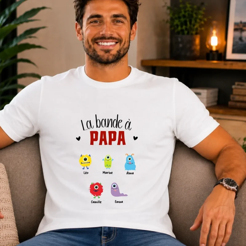 T-shirt personnalisé - La bande à papa