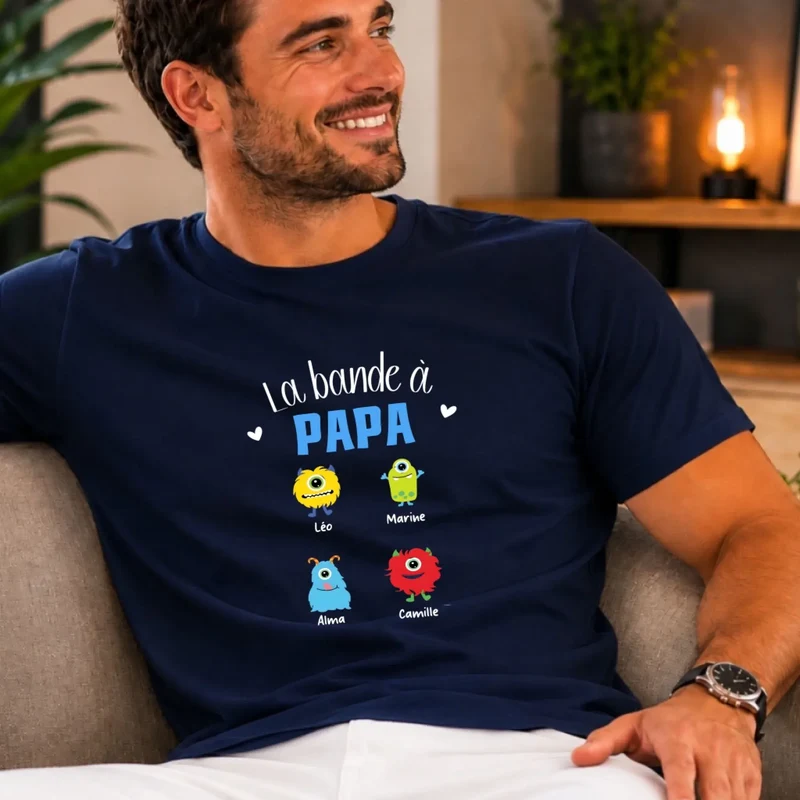 T-shirt personnalisé - La bande à papa