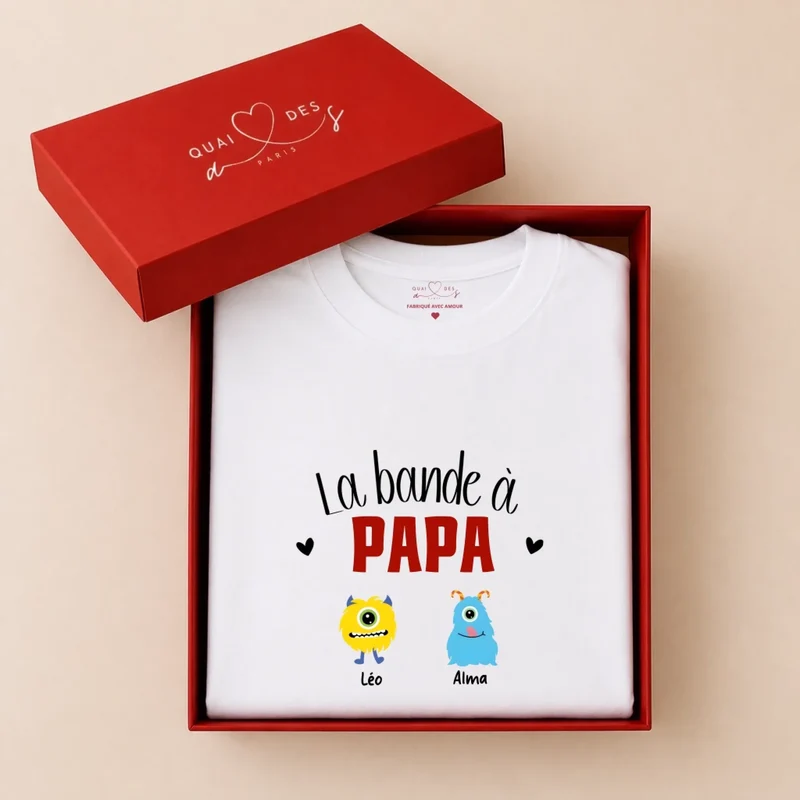 T-shirt personnalisé - La bande à papa