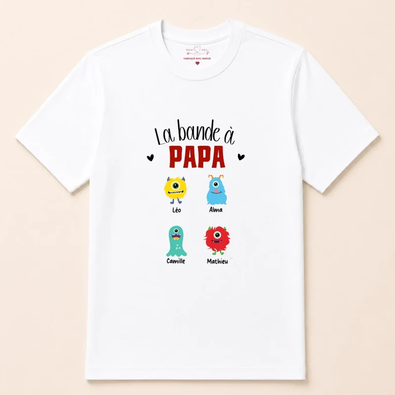 T-shirt personnalisé - La bande à papa