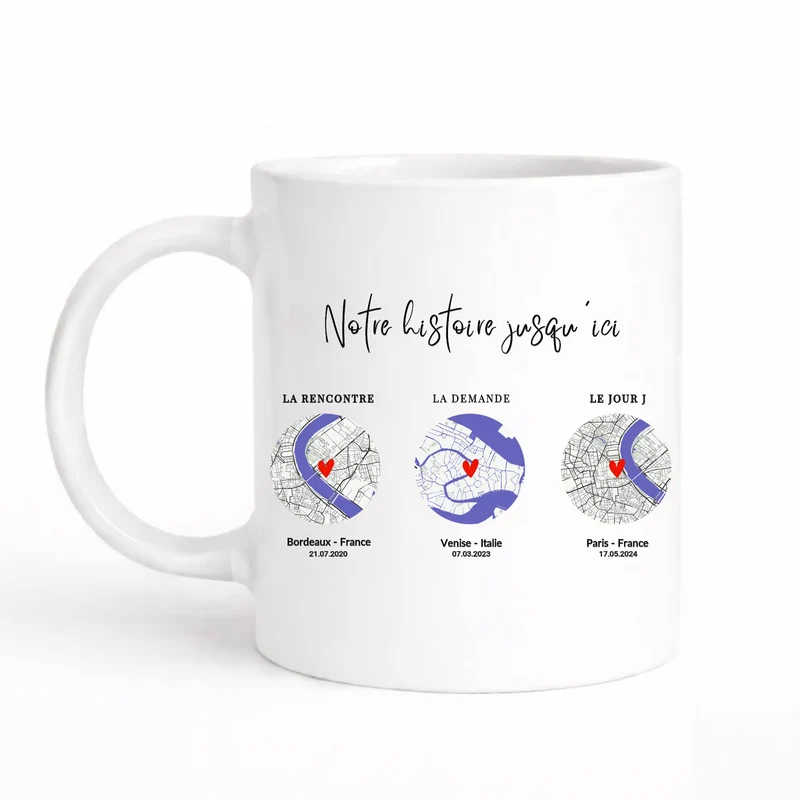 Mug personnalisé - Lieu de rencontre