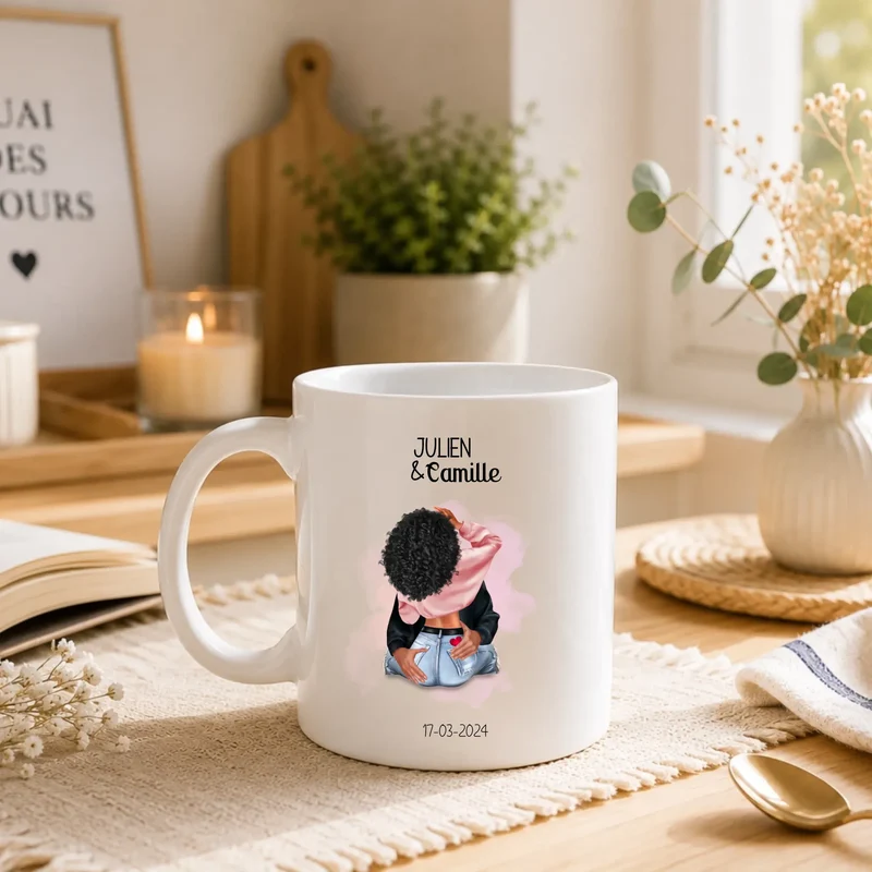 Mug personnalisé - Couple amoureux