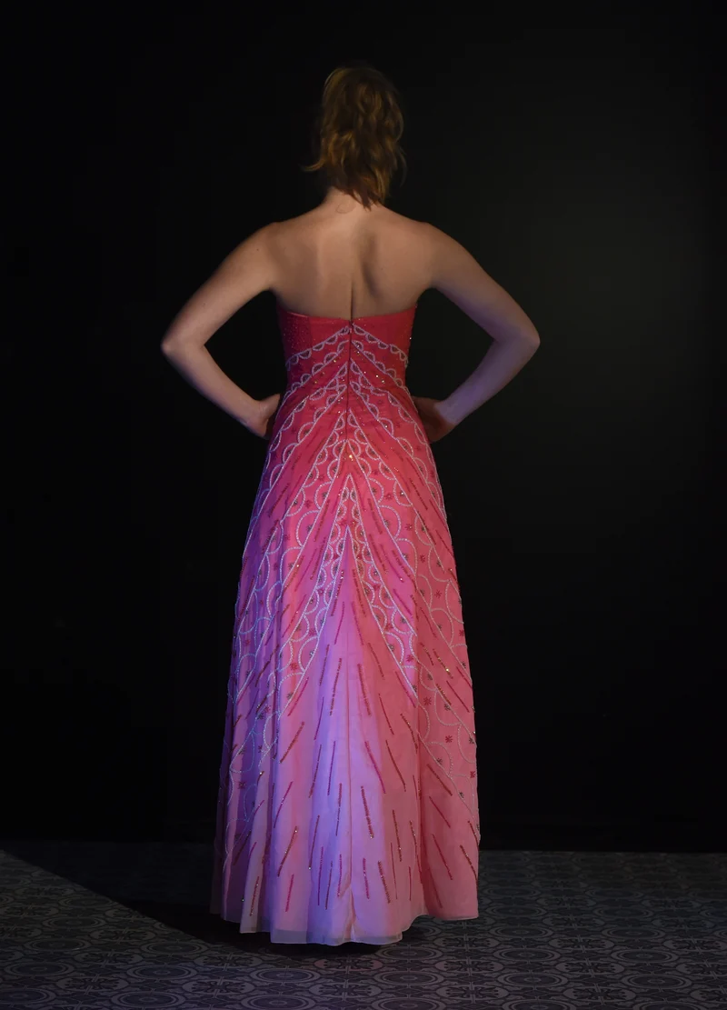 Kleid - Pinkes Ballkleid - W086