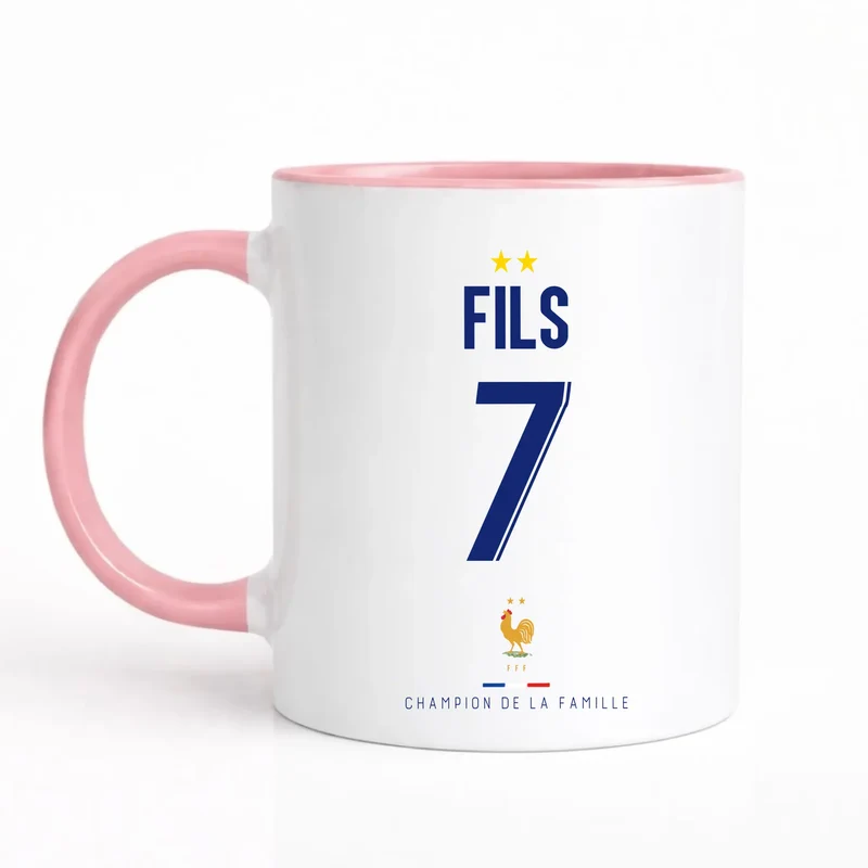 Mug Personnalisé Foot - Équipe de France - Papa et son fils