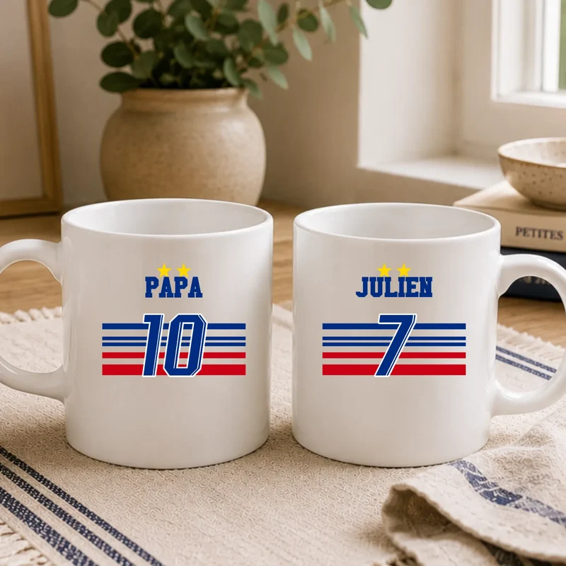Mug Personnalisé - L'équipe de Papa