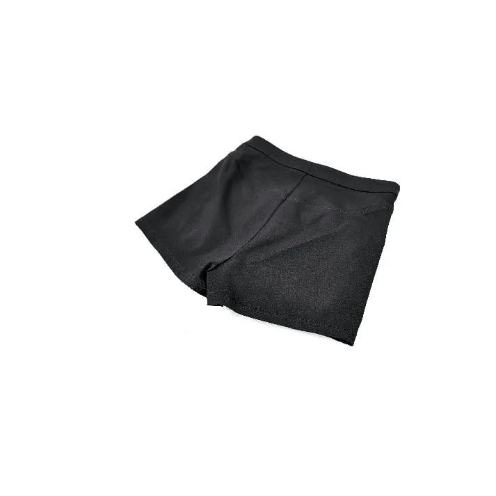 Punkige Damen-Shorts mit Lagenmuster, Spitze, Rüschen und Reißverschluss