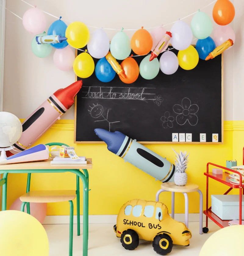 Girlande mit bunten Luftballons