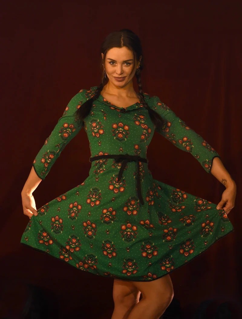 Kleid - Grünes Kleid - W069