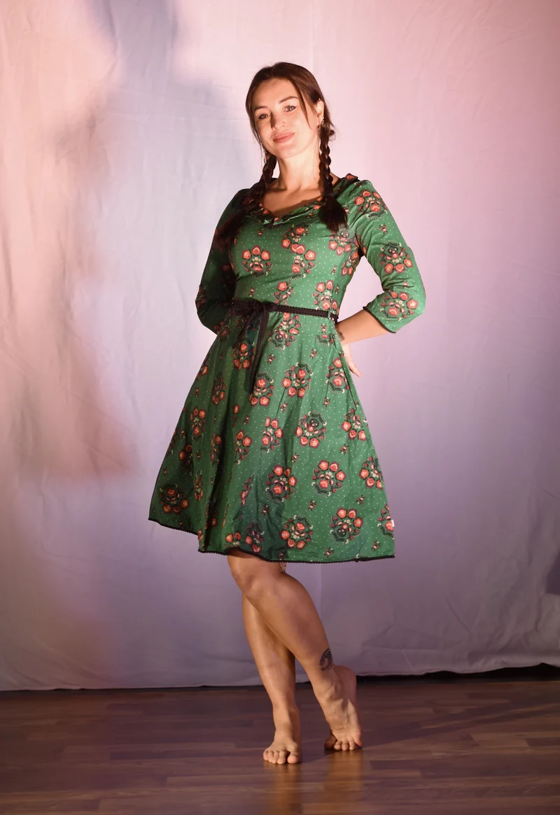 Kleid - Grünes Kleid - W069