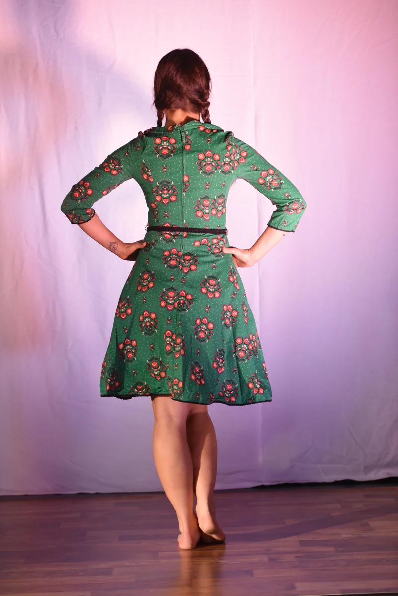 Kleid - Grünes Kleid - W069