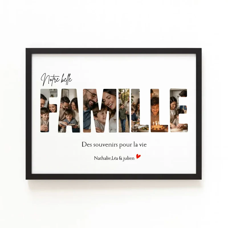 Affiche Personnalisée - Notre famille