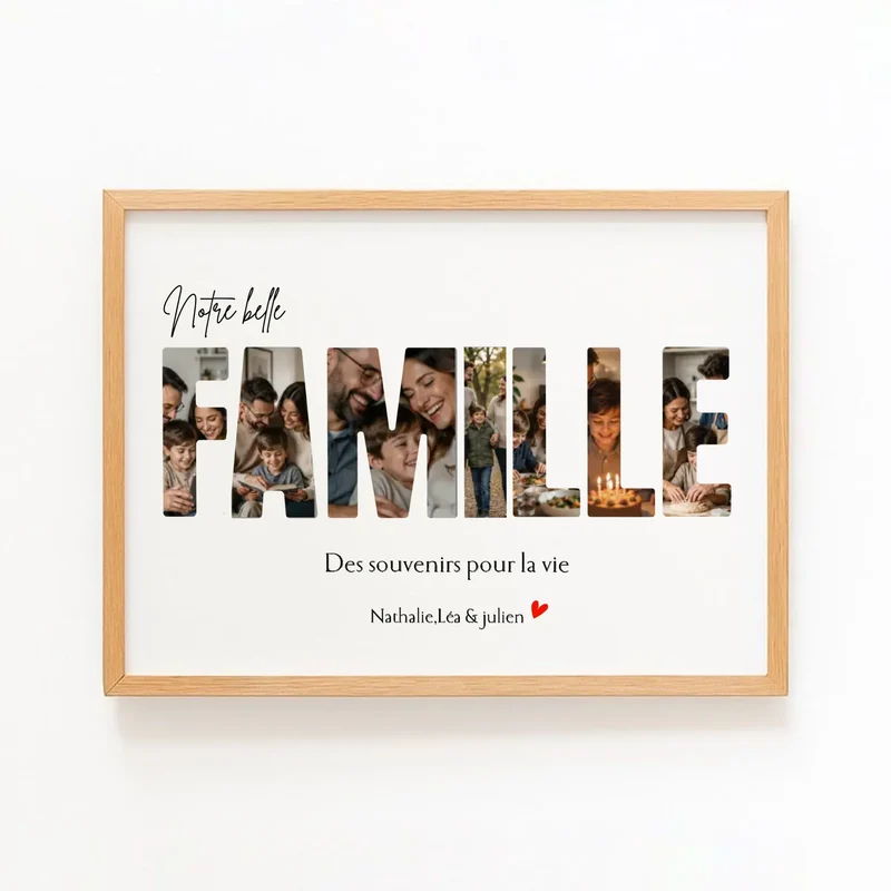 Affiche Personnalisée - Notre famille