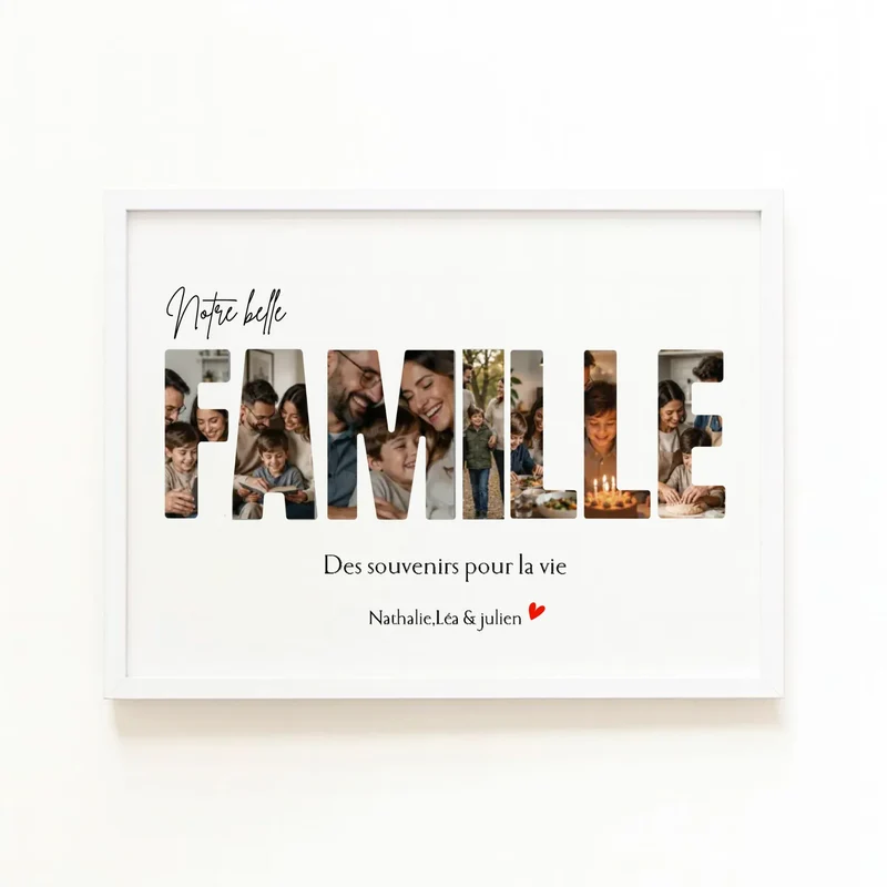 Affiche Personnalisée - Notre famille