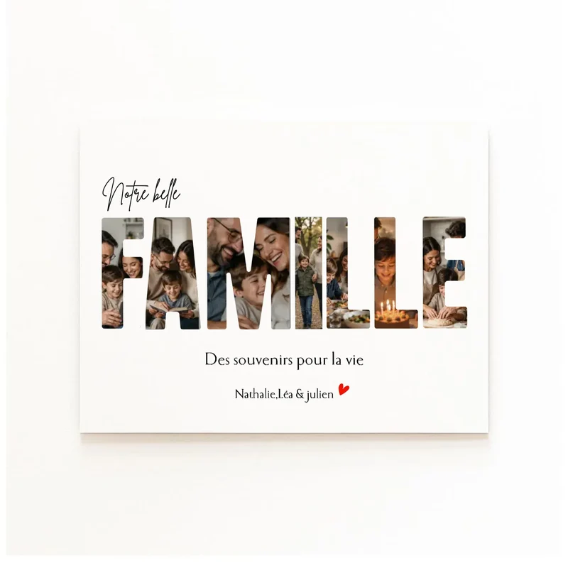 Affiche Personnalisée - Notre famille