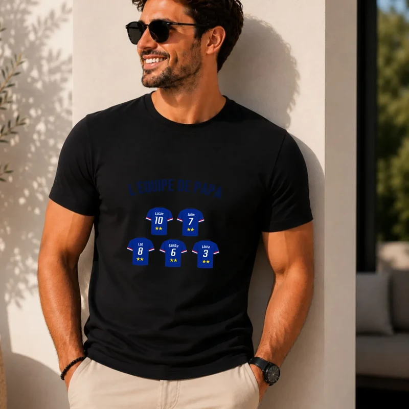 T-shirt personnalisé - L'équipe de papa