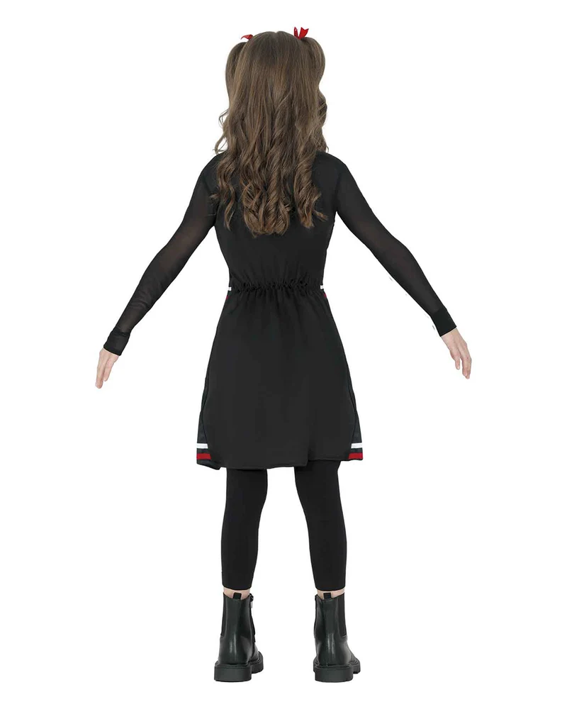 Gothic Cheerleader Kinder Kostüm