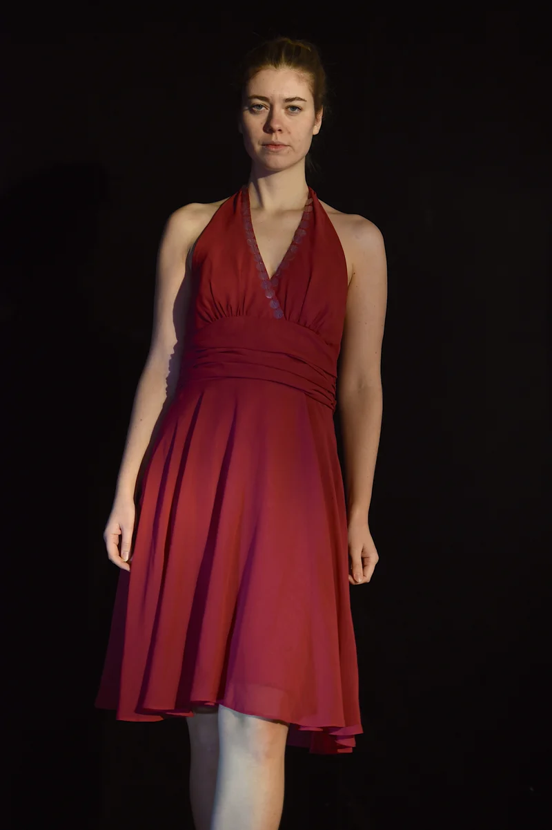 Kleid - Rotes Kleid - W068