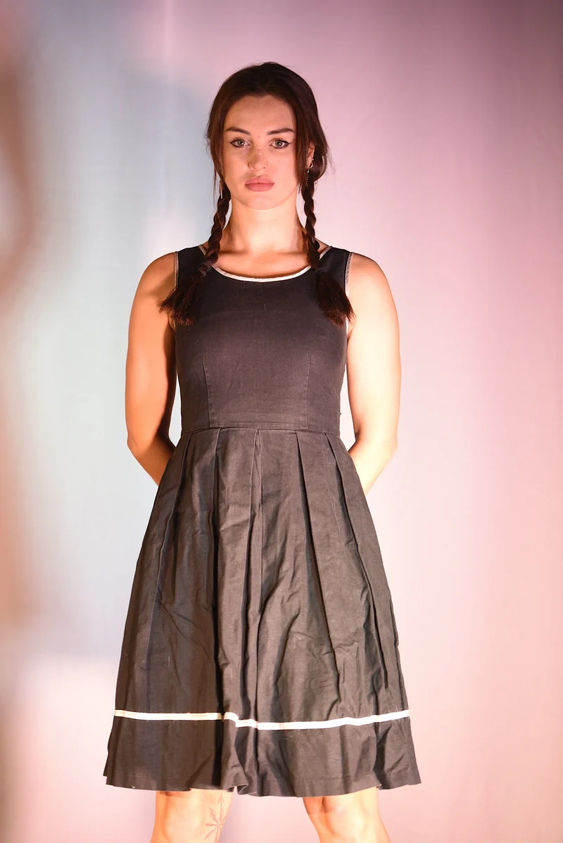 Kleid - Schwarzes Kleid - W067