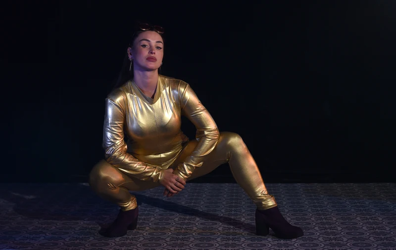 Kostüm - Body gold - W061