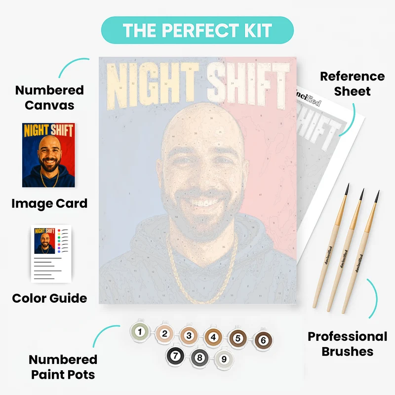 Hip Hop Album Cover - Custom Paint by Numbers Kit