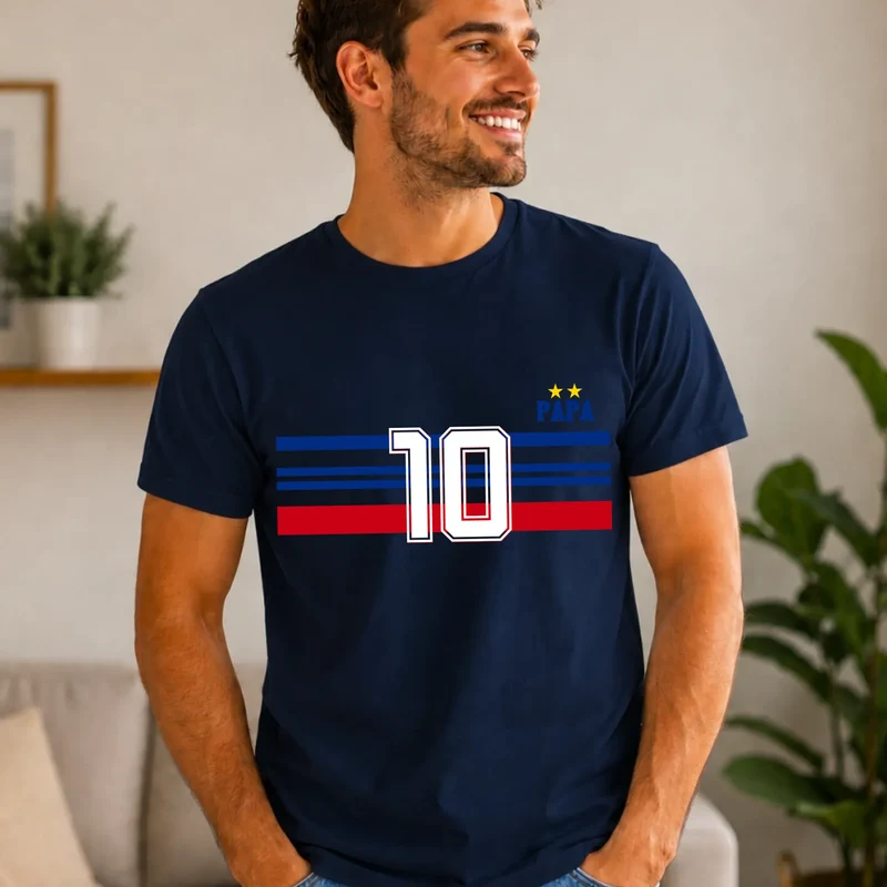 T-shirt Personnalisé - Papa Mini Équipe de France