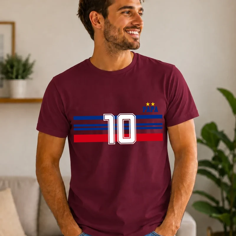 T-shirt Personnalisé - Papa Mini Équipe de France