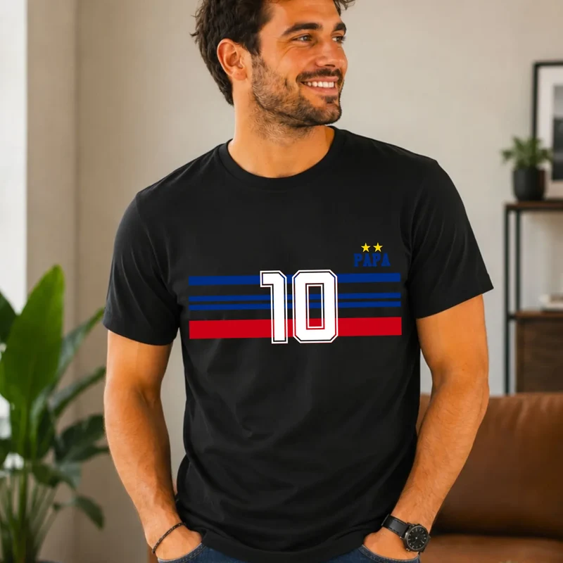 T-shirt Personnalisé - Papa Mini Équipe de France