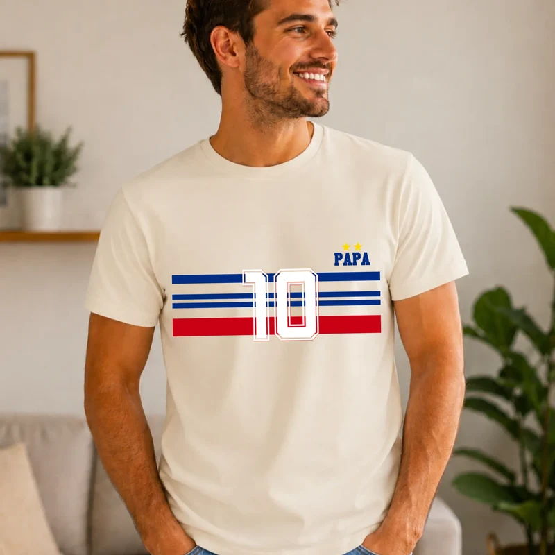 T-shirt Personnalisé - Papa Mini Équipe de France