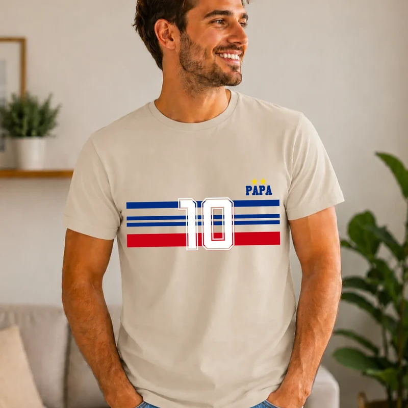 T-shirt Personnalisé - Papa Mini Équipe de France