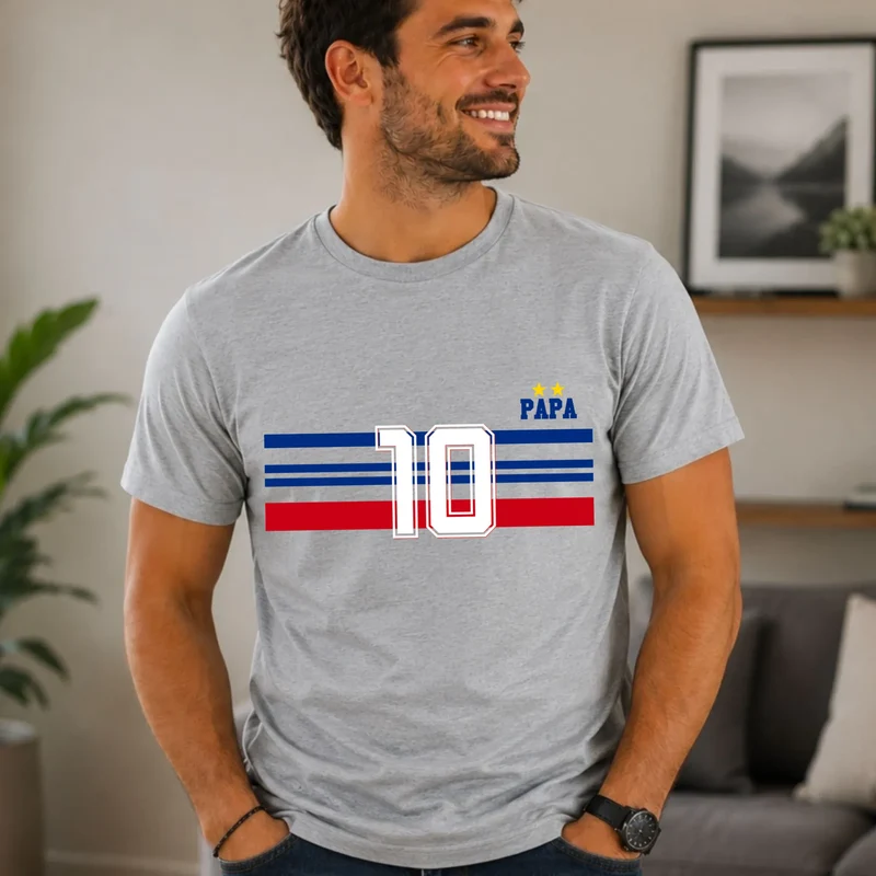T-shirt Personnalisé - Papa Mini Équipe de France
