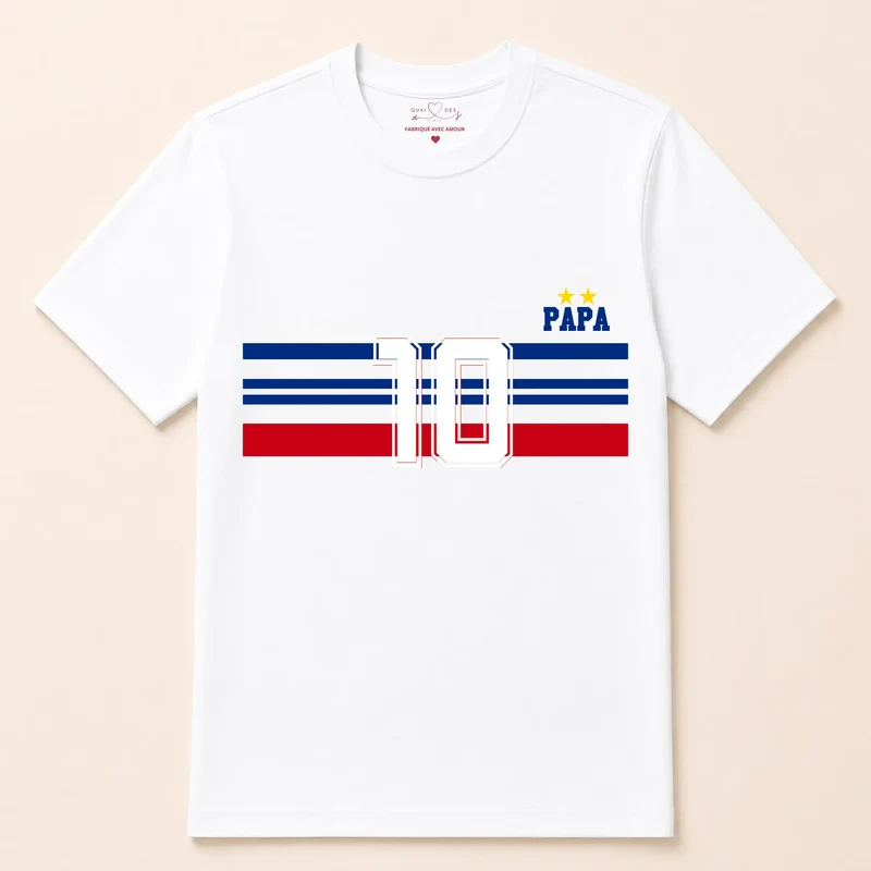 T-shirt Personnalisé - Papa Mini Équipe de France