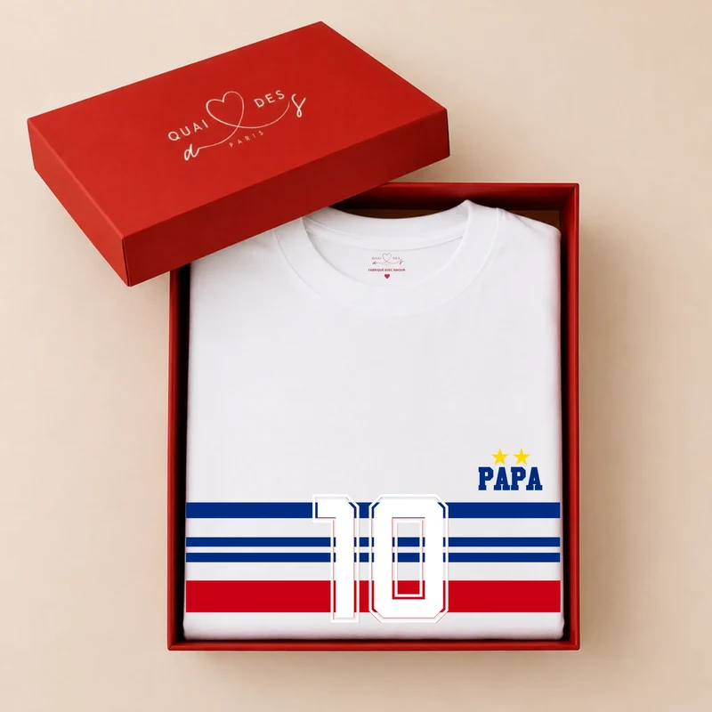 T-shirt Personnalisé - Papa Mini Équipe de France