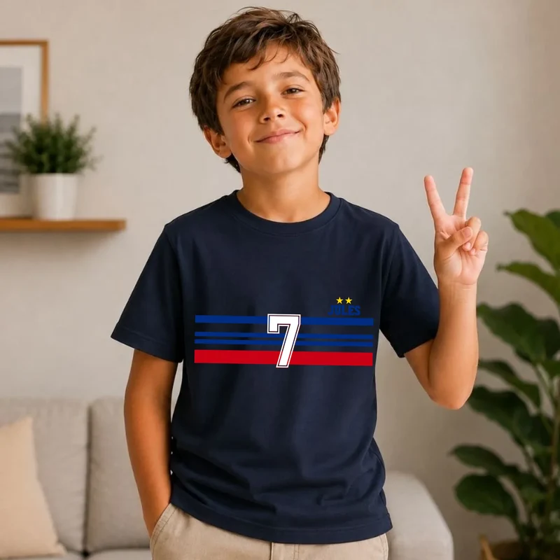 T-shirt Personnalisé - Papa Mini Équipe de France