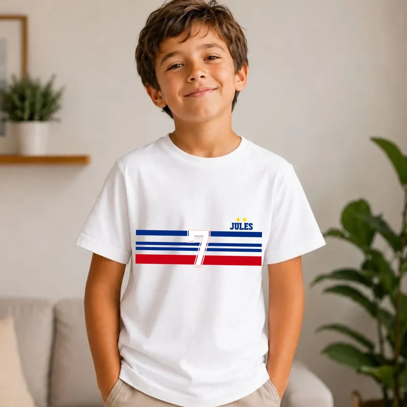 T-shirt Personnalisé - Papa Mini Équipe de France