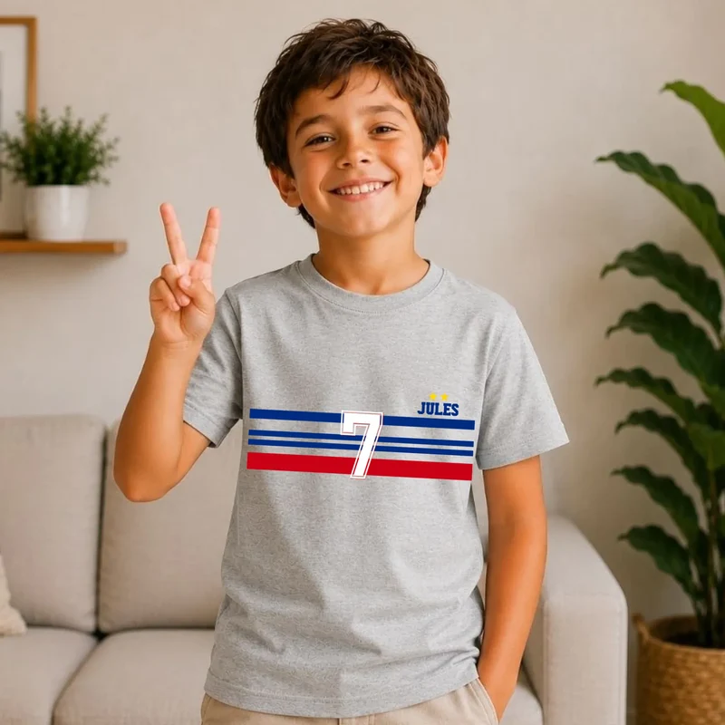 T-shirt Personnalisé - Papa Mini Équipe de France