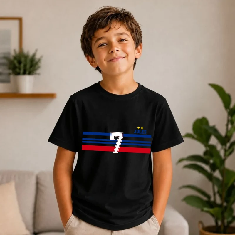 T-shirt Personnalisé - Papa Mini Équipe de France