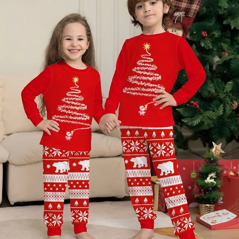 Weihnachtspyjama Mann und Frau