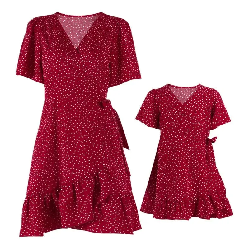 Kleid Mutter Tochter Sommer
