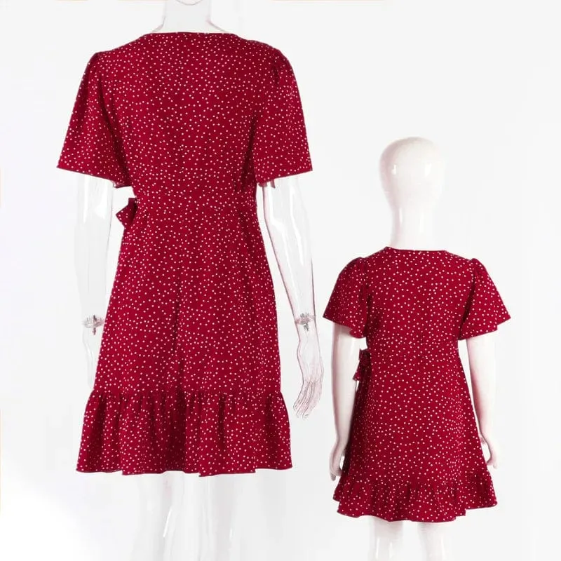 Kleid Mutter Tochter Sommer