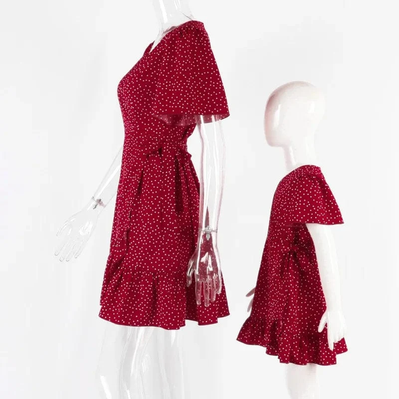 Kleid Mutter Tochter Sommer