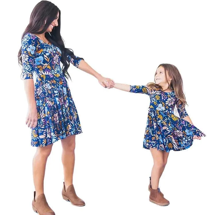 Mutter Tochter Duo Kleid